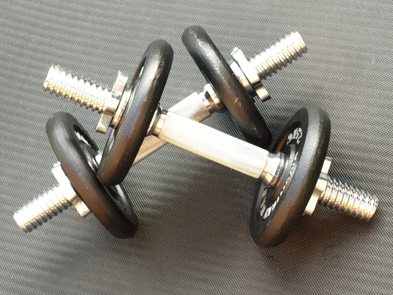 pair of dumbbells