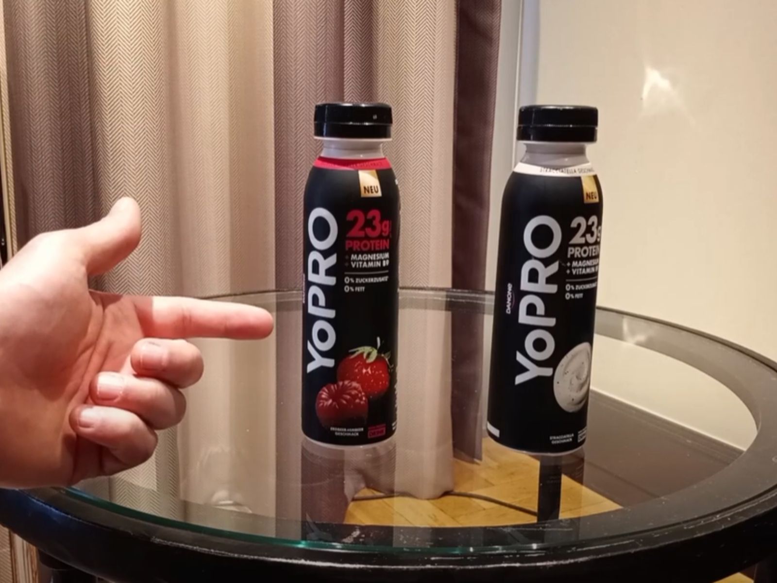 YoPro Raspberry Strawberry Flavor German Protein Drink Product